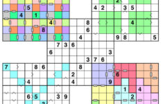 Printable Samurai Sudoku Puzzle Page Sudoku Sudoku Puzzles Fun Puzzles