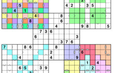 Printable Samurai Sudoku Puzzle Page Sudoku Sudoku Puzzles Fun Puzzles