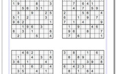 Printable Soduku Room Surf 4 Square Sudoku Printable Printable