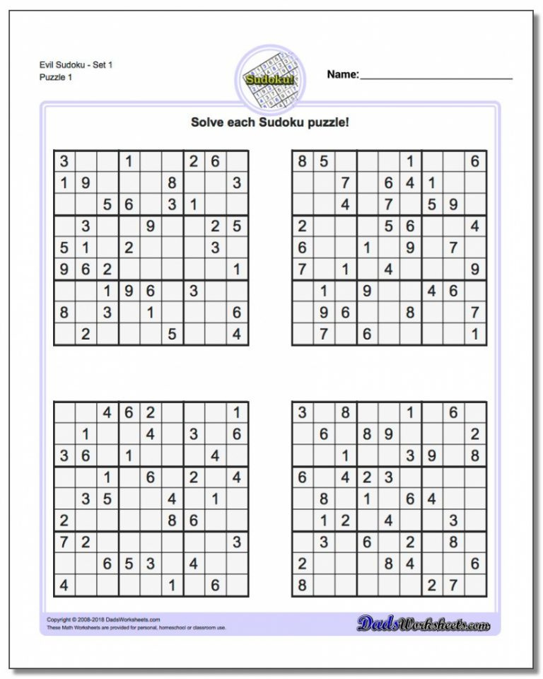 Printable Soduku Room Surf Printable Sudoku 1 6 Printable Sudoku Free