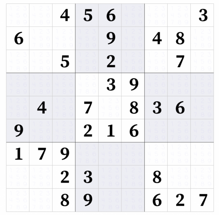Printable 1-6 Sudoku