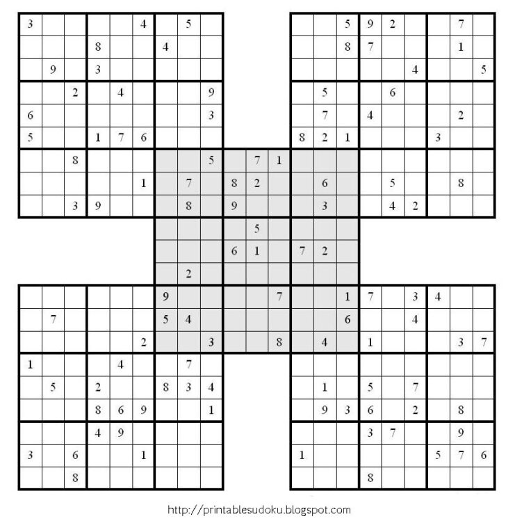 Printable Grade 5 Math Sudoku