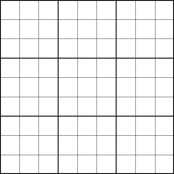 PRINTABLE SUDOKU