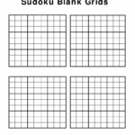 Printable Sudoku 4 Per Page Blank Printable Sudoku Free