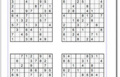 Printable Sudoku 4 Per Page Blank Printable Sudoku Free