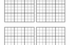 Printable Sudoku 4 Per Page Blank Printable Sudoku Free