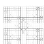 Printable Sudoku 5 Grid Sudoku Printable Printable Sudoku Free