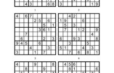 Printable Sudoku 6 Per Page That Are Clever Roy Blog