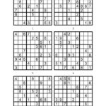 Printable Sudoku 6 To A Page Printable Sudoku Free Free Printable