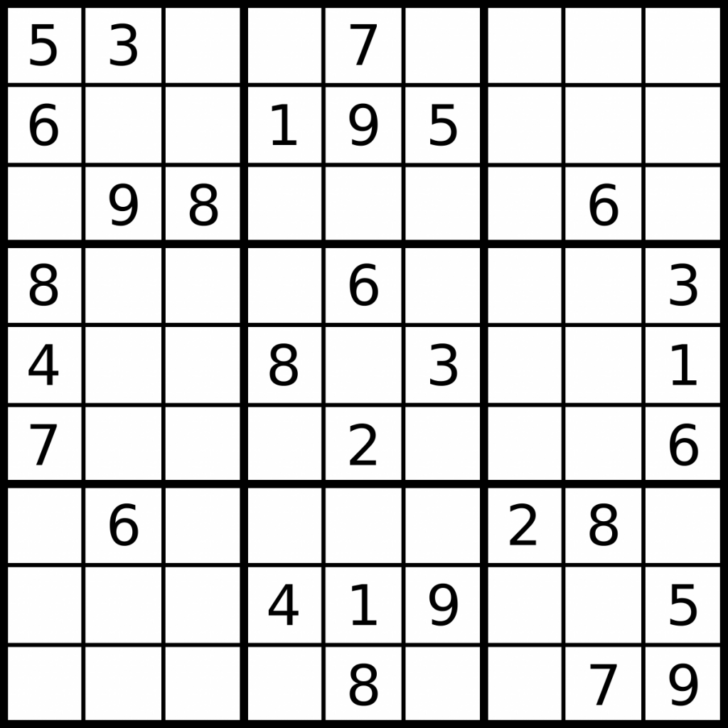 6×6 Sudoku Free Printable