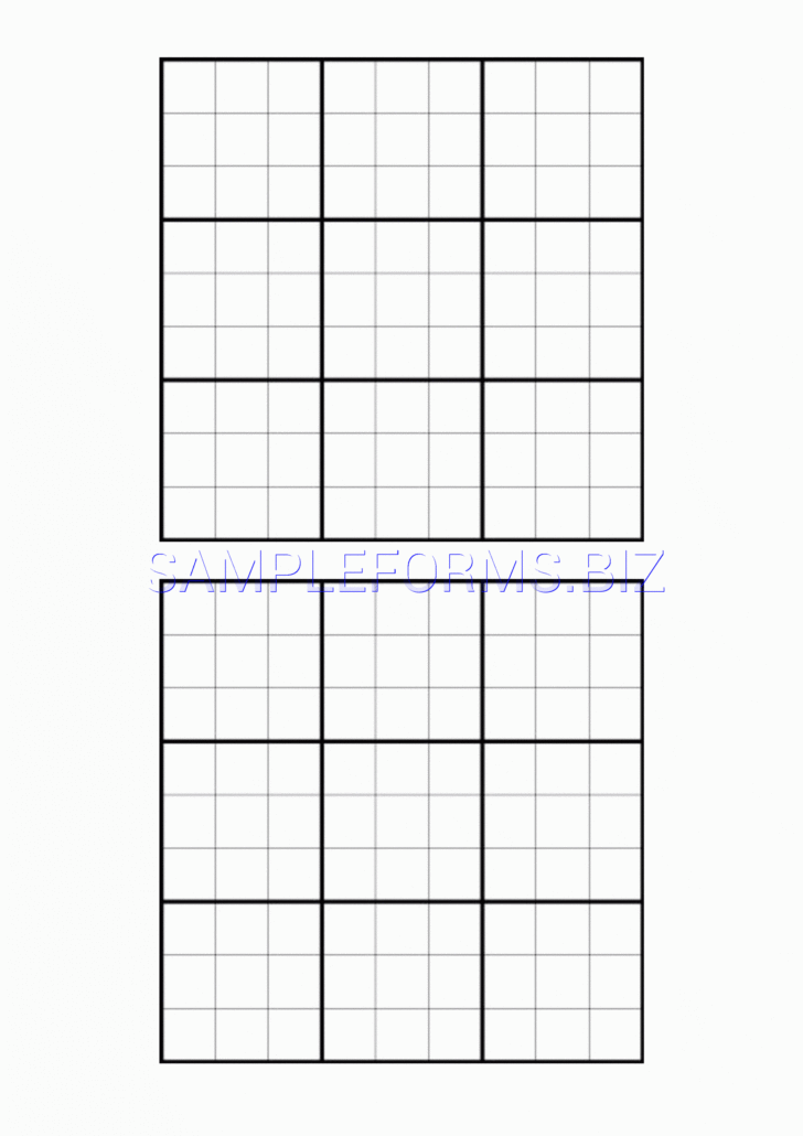 Sudoku Blank Forms Printable