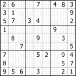 Printable Sudoku Grid Under Bergdorfbib Co 1 6 Sudoku Printable