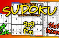 Printable Sudoku Puzzles