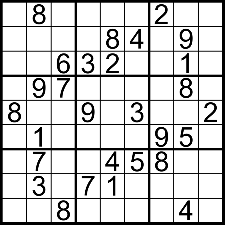 Printable Sudoku 3×3