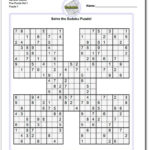 Printable Sudoku Puzzles 4 Per Page Printable Crossword Puzzles