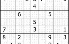 Printable Sudoku Puzzles Easy 1 Printable Crossword Puzzles
