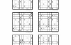 Printable Sudoku Puzzles Free 6 Per Page Sudoku Printable