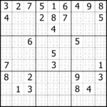 Printable Sudoku Puzzles With Answer Key Printable Sudoku Puzzles Online