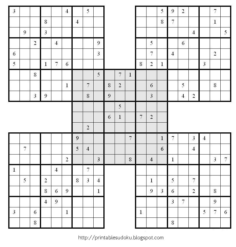 PRINTABLE SUDOKU