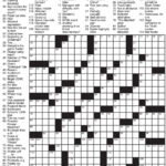 Sample Of Los Angeles Times Sunday Crossword Puzzle Tribune