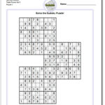 Samurai Sudoku Triples Https Www Dadsworksheets Sudoku Printable