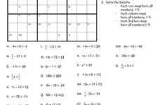 Solving Equations Sudoku By Smart And Acute By Kristy Gentry TpT