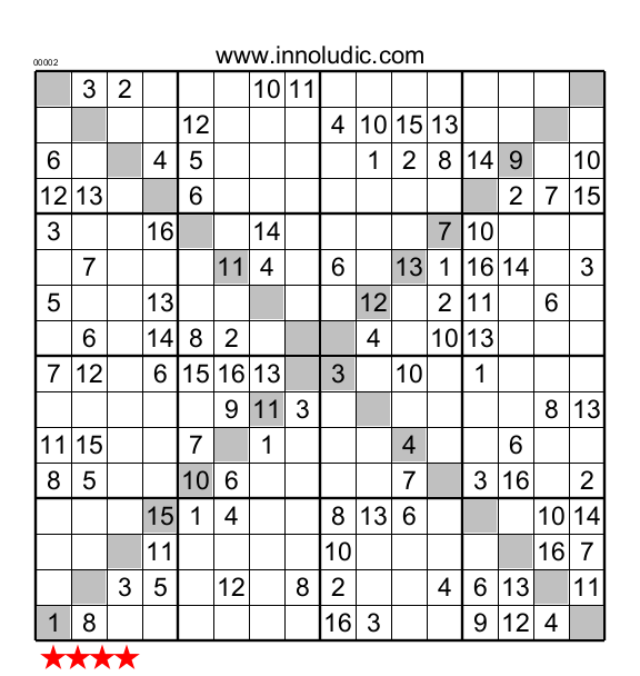 Sudoku 16 X 16 Para Imprimir Free Printable Sudoku Games S lo 