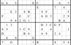 Sudoku 16 X 16 Para Imprimir Mega Sudoku 16x16 Large Print Easy To