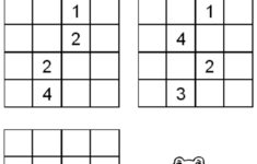 Sudoku 4x4 N 4 Pour Enfants Imprimer