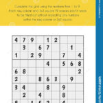Sudoku Educational Sheet Primary Module For Numerical Ability 5 6