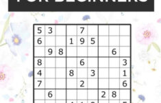 Sudoku For Beginners A Collection Of Sudoku Puzzles For Beginners To