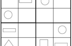 Sudoku For Kids Sudoku Shapes For Kids Maths Puzzles