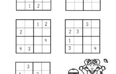 Sudoku For Kids To Print Activity Shelter