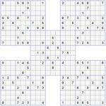 Sudoku For Real Samurai 5 Overlapping Sudokus In One Sudoku