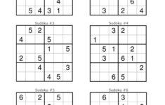 Sudoku Per Bambini 90 Schemi 6x6 Di Media Difficolt Da Stampare