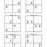 Sudoku Per Bambini 90 Schemi Facili 4x4 Da Stampare Matematica Per