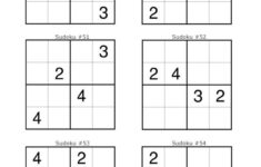 Sudoku Per Bambini 90 Schemi Facili 4x4 Da Stampare Matematica Per