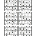 Sudoku Printable 6 Per Page Sudoku Printable Sudoku Sudoku Puzzles