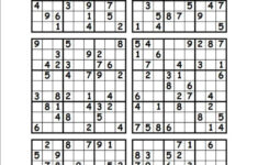 Sudoku Printable 6 Per Page Sudoku Printable Sudoku Sudoku Puzzles