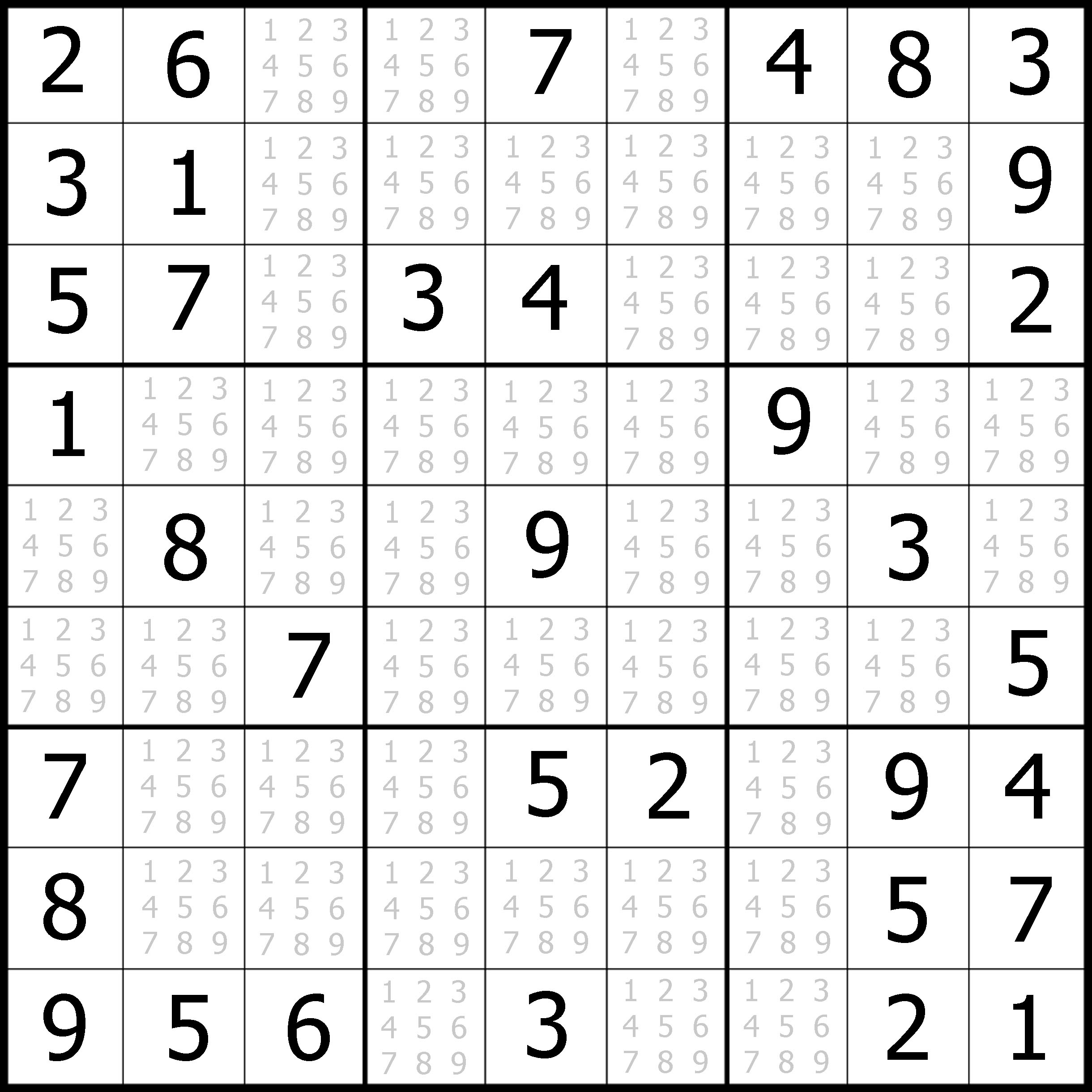 Sudoku Printable Puzzles Easy Sudoku Printable
