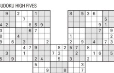 Sudoku Printables High Fives Sudoku Printable