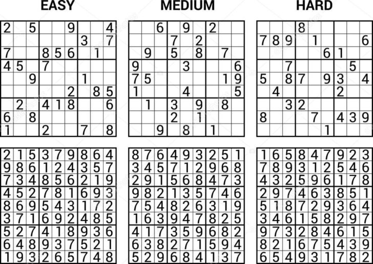 Printable Sudoku Puzzles Print With Answers
