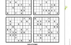 Sudoku Puzzles And Answers Pdf Printable Sudoku Hard With Answer Key