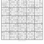 Sudoku Puzzles Printable 25X25 Printable Sudoku 25X25 Printable