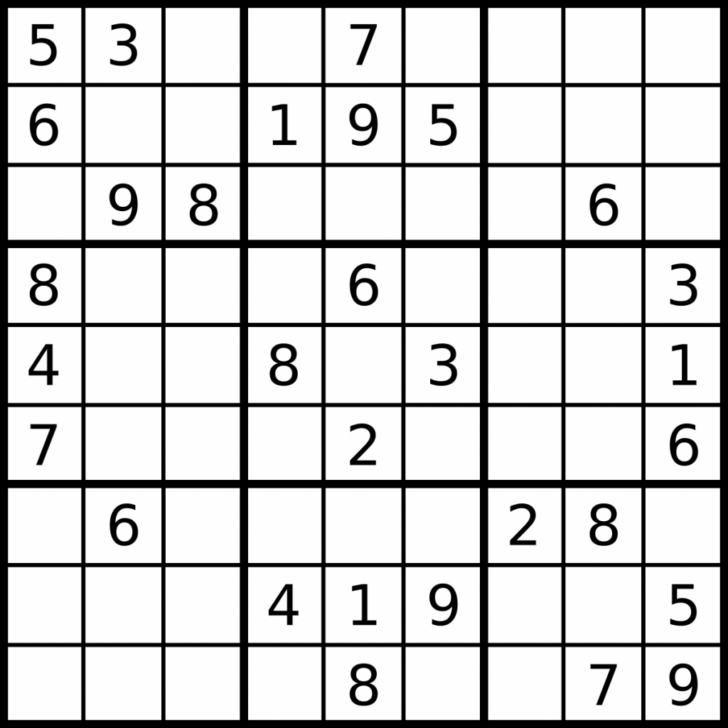 Printable Sudoku 5×5