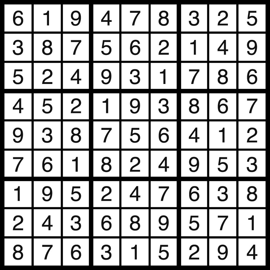 Sudoku Solution March 9 Pennywise Classified Ads