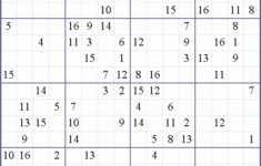 Sudoku Weekly Free Online Printable Sudoku Games 16x16 Crazy Puzzle