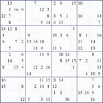 Sudoku Weekly Free Online Printable Sudoku Games 16x16 Crazy Puzzle