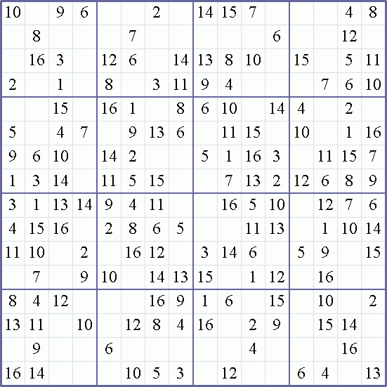 Printable Sudoku Weekly 16