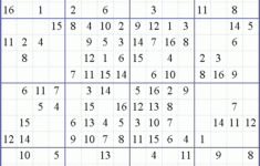 Sudoku Weekly Free Online Printable Sudoku Games 16x16 Easy Puzzle